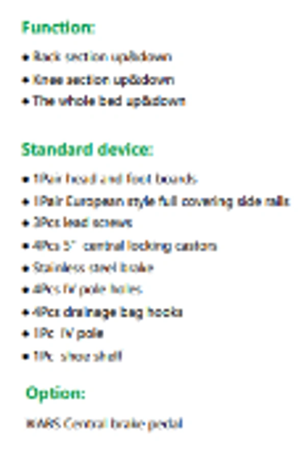Vin Win 3 Function Electric ICU Bed